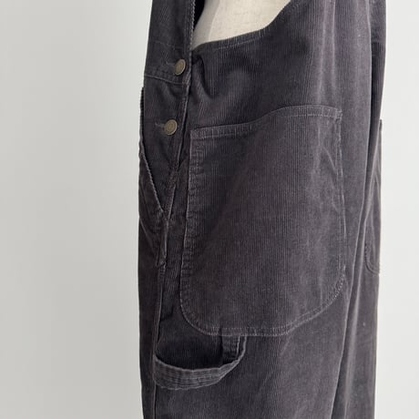 CORDUROY OVERALL  /CHACOAL NAVY