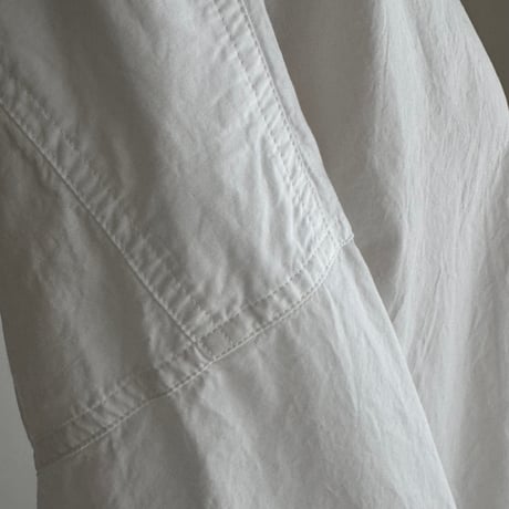 ORGANIC COTTON ROUGH MELLOW SHIRTS/WHITE