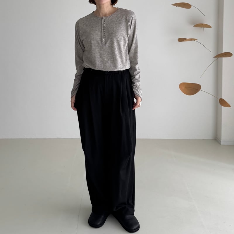 COTTON YAKWOOL HENRY-NECK LT | ARGUE