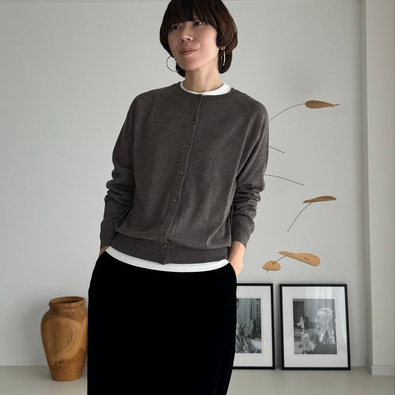 argue 90's REVERSIBLE WOOL CARDIGAN