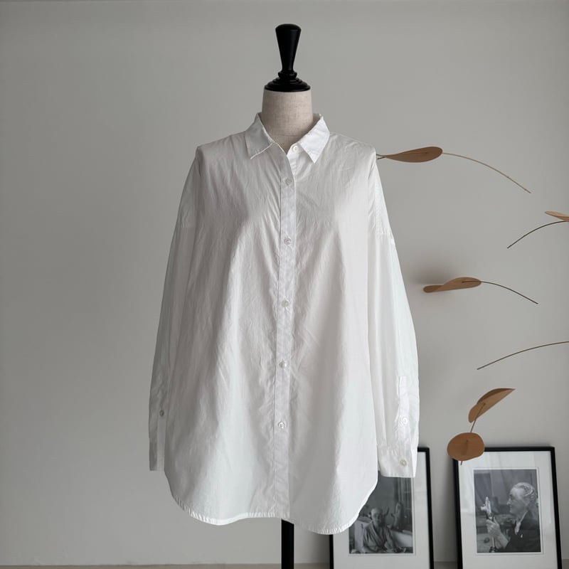シャツ+ブラウス(長袖+七分) ORGANIC COTTON ROUGH MELLOW SHIRTS/WHITE ORGANIC COTTON ROUGH MELLOW SHIRTS/WHITE | ARGUE