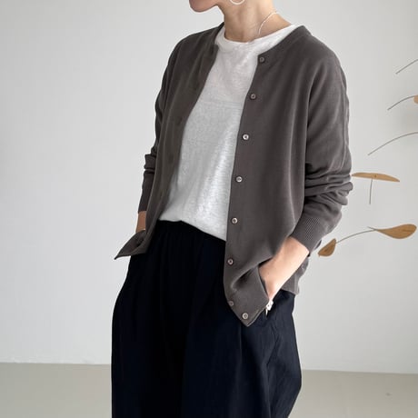 2WAY 90s CARDIGAN  / CHACOAL BROWN