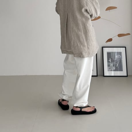 AMERICAN VINTAGE DRY SILKY SWEAT PANTS /WHITE
