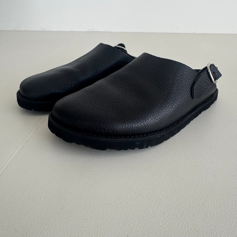 OBLIQUE SABO SHOES / SINGLE LETHER (BLACK) | ARGUE