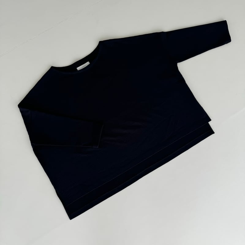 HIGHSOFTY COTTON JERSY WIDE PULLOVER/BLACK | ARGUE