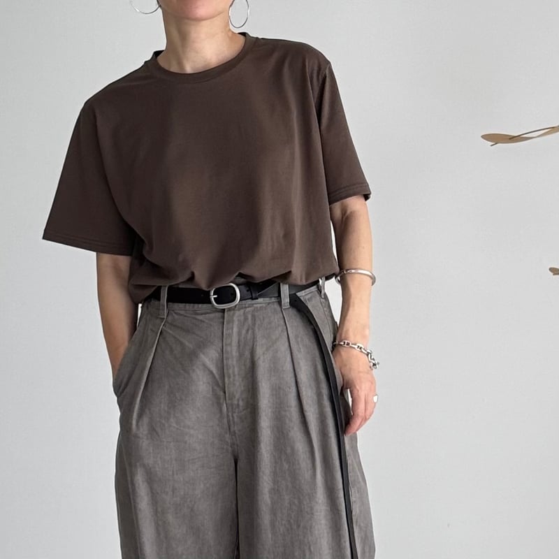 トップス ARGUE/SUVIN GIZA PREMIUM POISET-SHIRTS SUVIN GIZA PREMIUM POISE T-SHIRTS/BLACK | ARGUE