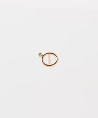 TONE Dia circle pierce -K18-