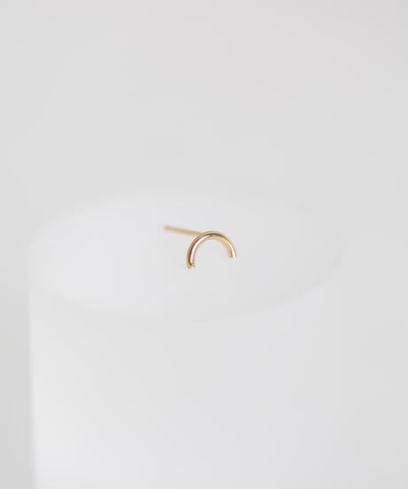 HALF TONE circle pierce -K18-