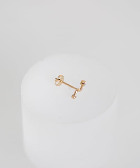 HALF TONE Dia wave pierce -K18-