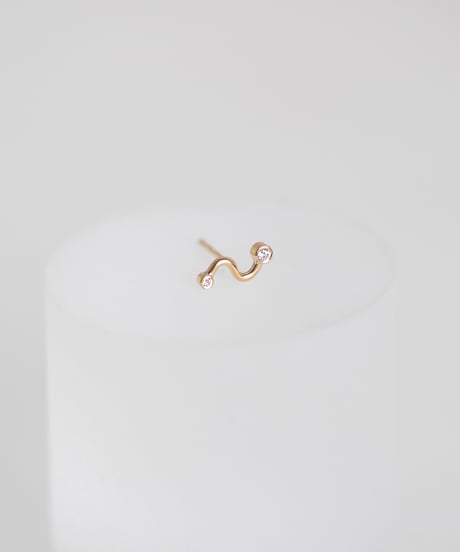 HALF TONE Dia wave pierce -K18-