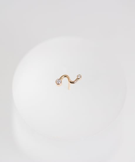 HALF TONE Dia wave pierce -K18-