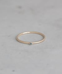 【Blue】DOT Diamond solitaire ring