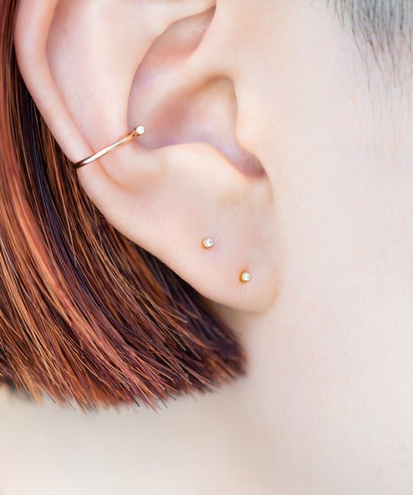 DOT Diamond  pierce 10 -K18-【clear/blue/yellow/black】