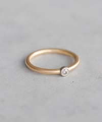 Diamond SOLITAIRE  RING -K18-