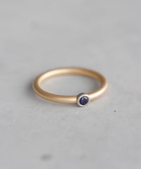 Sapphire SOLITAIRE  RING -K18-