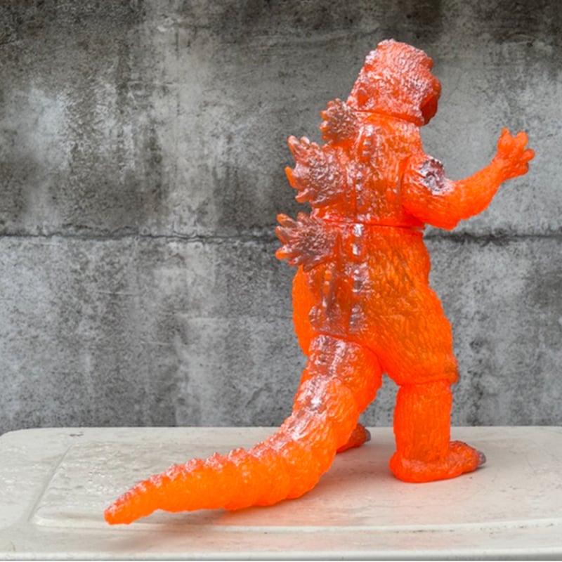 数量限定】ニセゴジラ ソフビキット クリアーオレンジ
