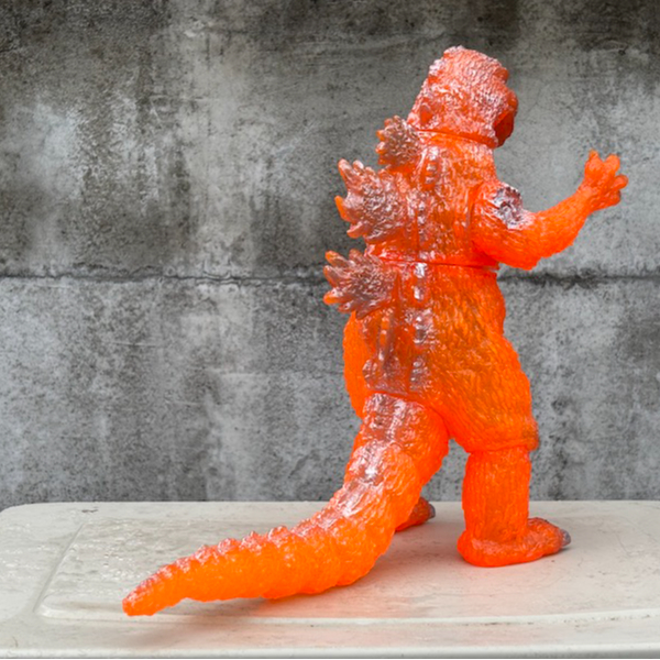数量限定】ニセゴジラ ソフビキット クリアーオレンジ