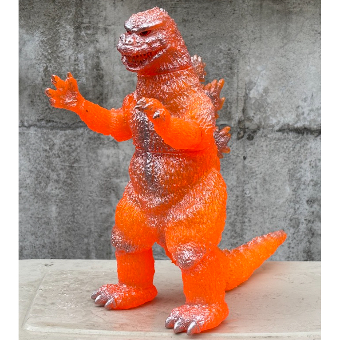 数量限定】ニセゴジラ ソフビキット クリアーオレンジ