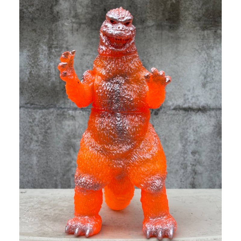 数量限定】ニセゴジラ ソフビキット クリアーオレンジ