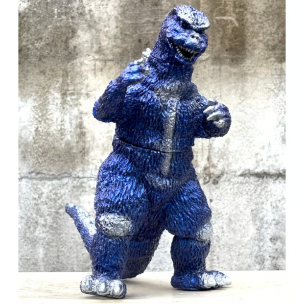 ✨ゴジラ　レトロ　ソフビ✨ 数量限定】ゴジラ（1974）ソフビキット メタリックダークブルー