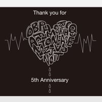 5th anniversary Heart タオル