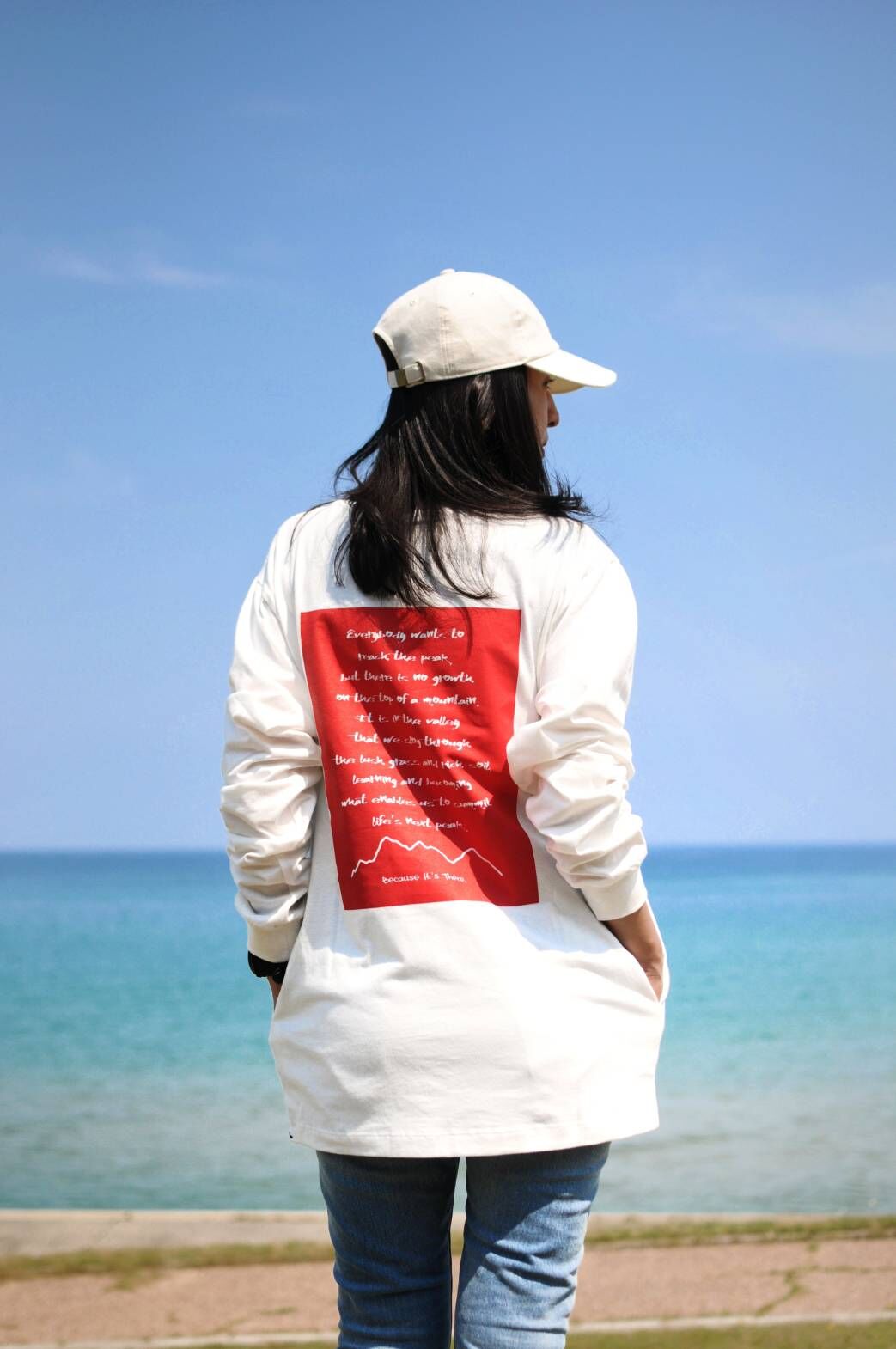 NORAs ロンT-SHIRTS BECAUSE IT`S THERE. WH