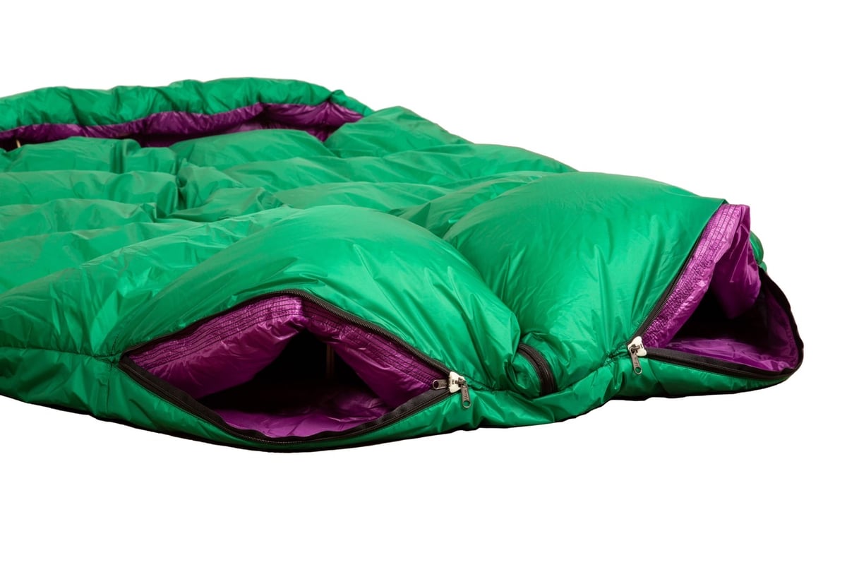 マミー型 寝袋 シュラフ グリーン 400g