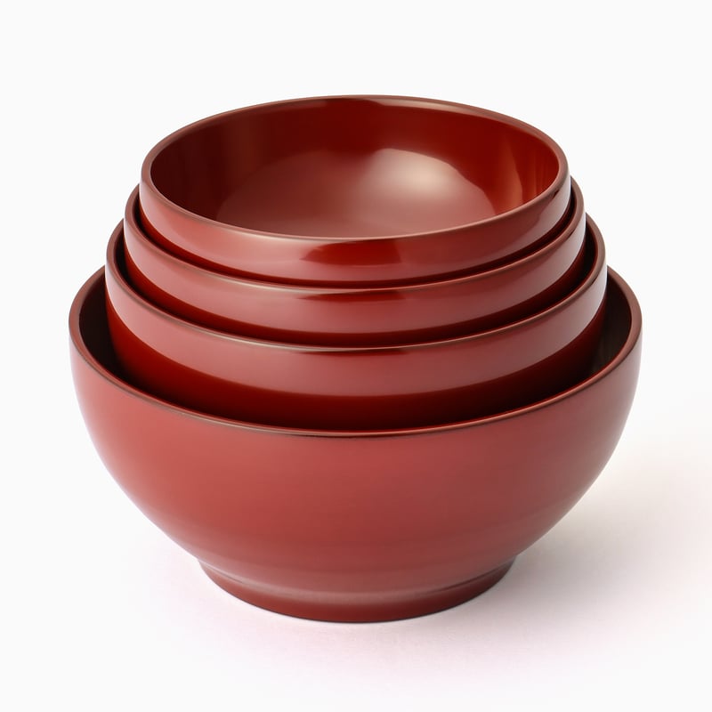 漆器　めぐる　三つ組椀 CATEGORY 三つ組椀・日月（年に一度の予約生産） | 漆器「めぐる