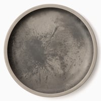 めぐる大皿（26cm）・四分一 -満月-