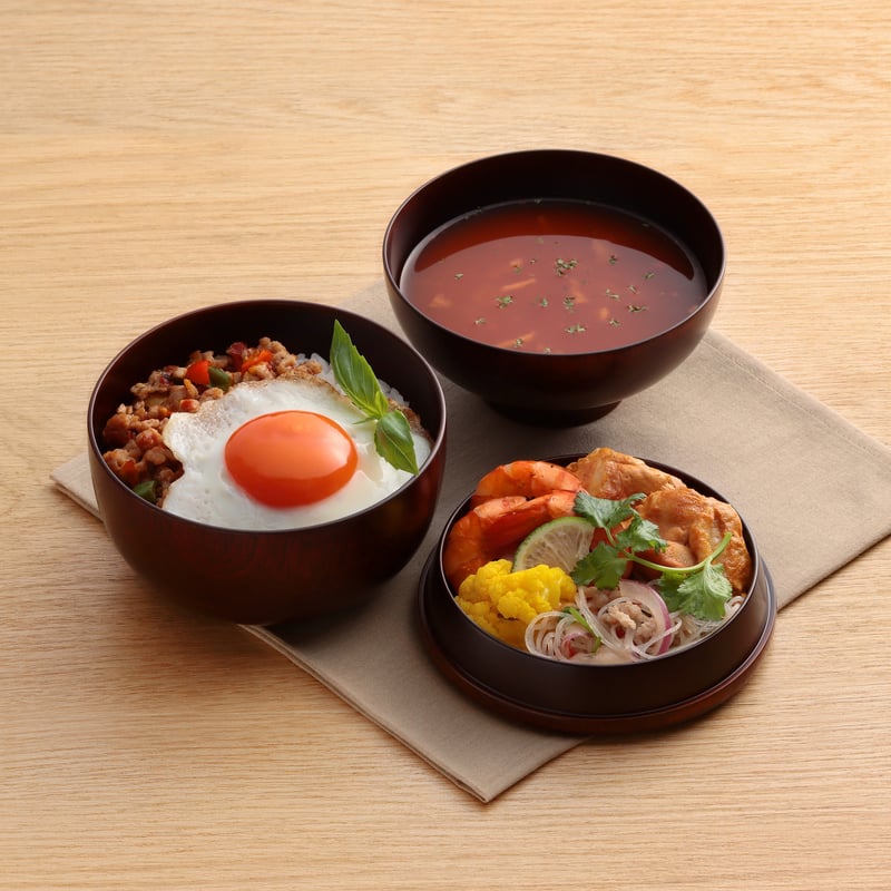 茶道具　木製本漆塗　黒真塗　五段縁高重　弁当箱　V　R8335B 茶道具 木製本漆塗 黒真塗 五段縁高重 弁当箱 V