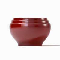 ※現在受注期間外【とつきとおか共同受注】めぐる・日月（花塗り：赤）＜三つ組＞