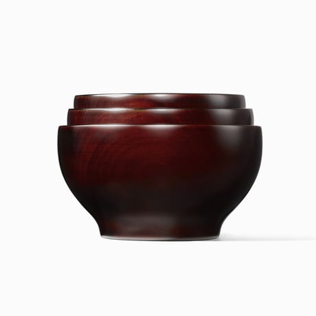 たに屋　応量器　真塗黒と洗朱　2客セット たに屋 応量器 真塗黒と洗朱 2客セット たに屋 応量器 真塗黒と