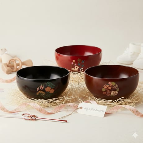 漆器　めぐる　三つ組椀 CATEGORY 三つ組椀・日月（年に一度の予約生産） | 漆器「めぐる／めぶ