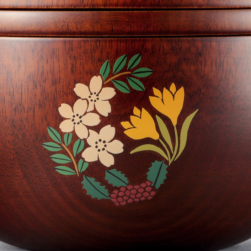 おあつらえ】めぶく弁当箱用・誕生花蒔絵（めぶくと一緒にご注文