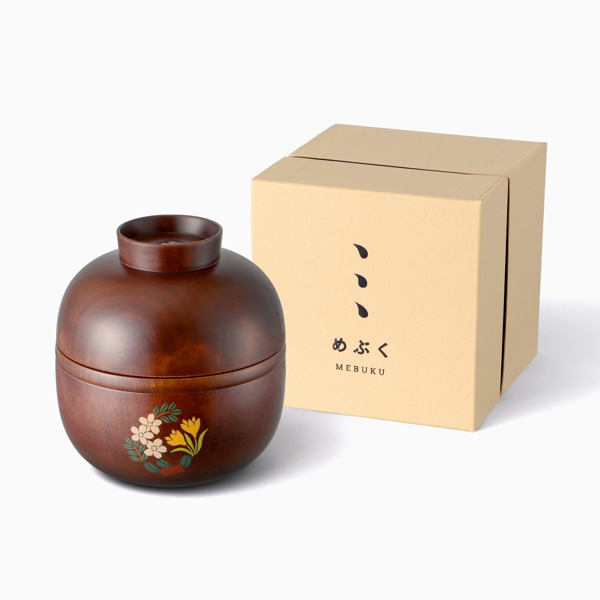 おあつらえ】めぶく弁当箱用・誕生花蒔絵（めぶくと一緒にご注文