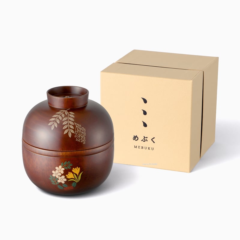 おあつらえ】めぶく弁当箱用・誕生花蒔絵（めぶくと一緒にご注文