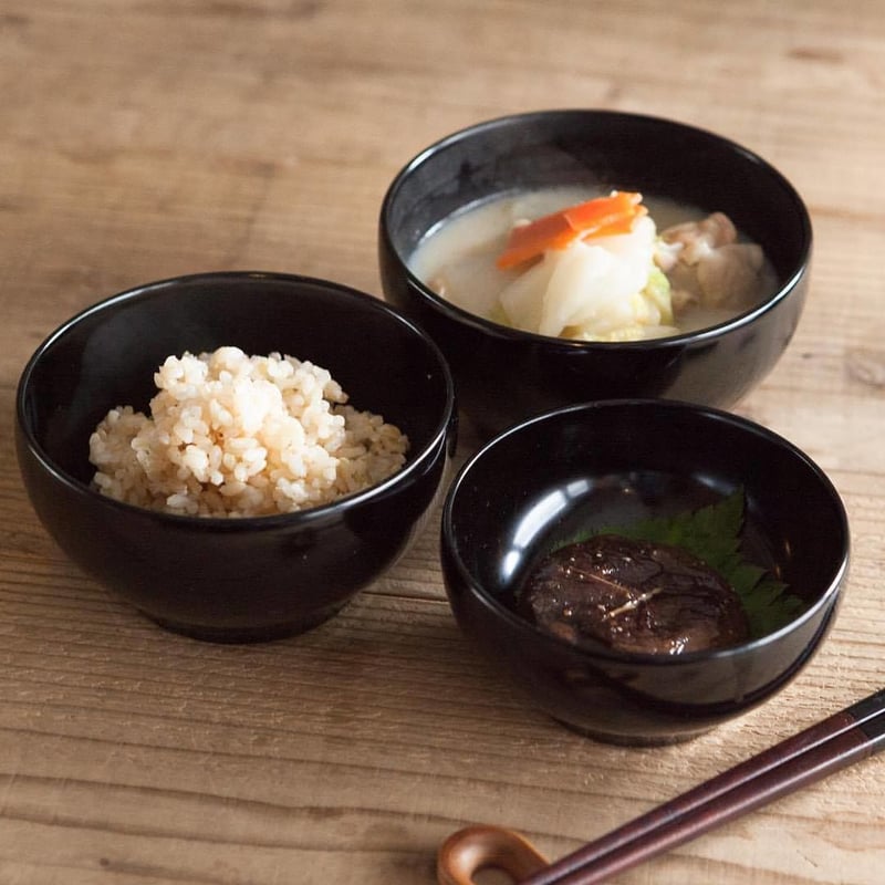 輪島塗おひつ 黒赤花柄 しゃもじ付き 輪島塗おひつ 黒赤花柄 しゃもじ