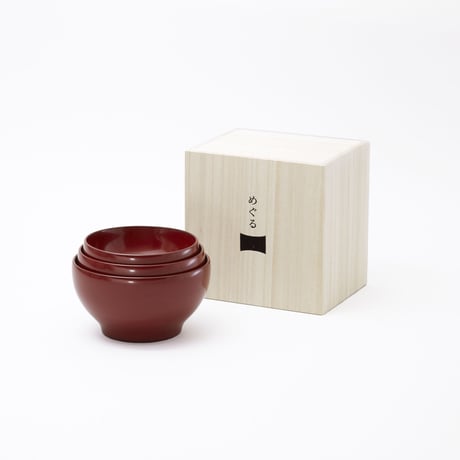 漆器　めぐる　三つ組椀 漆器 めぐる 三つ組椀