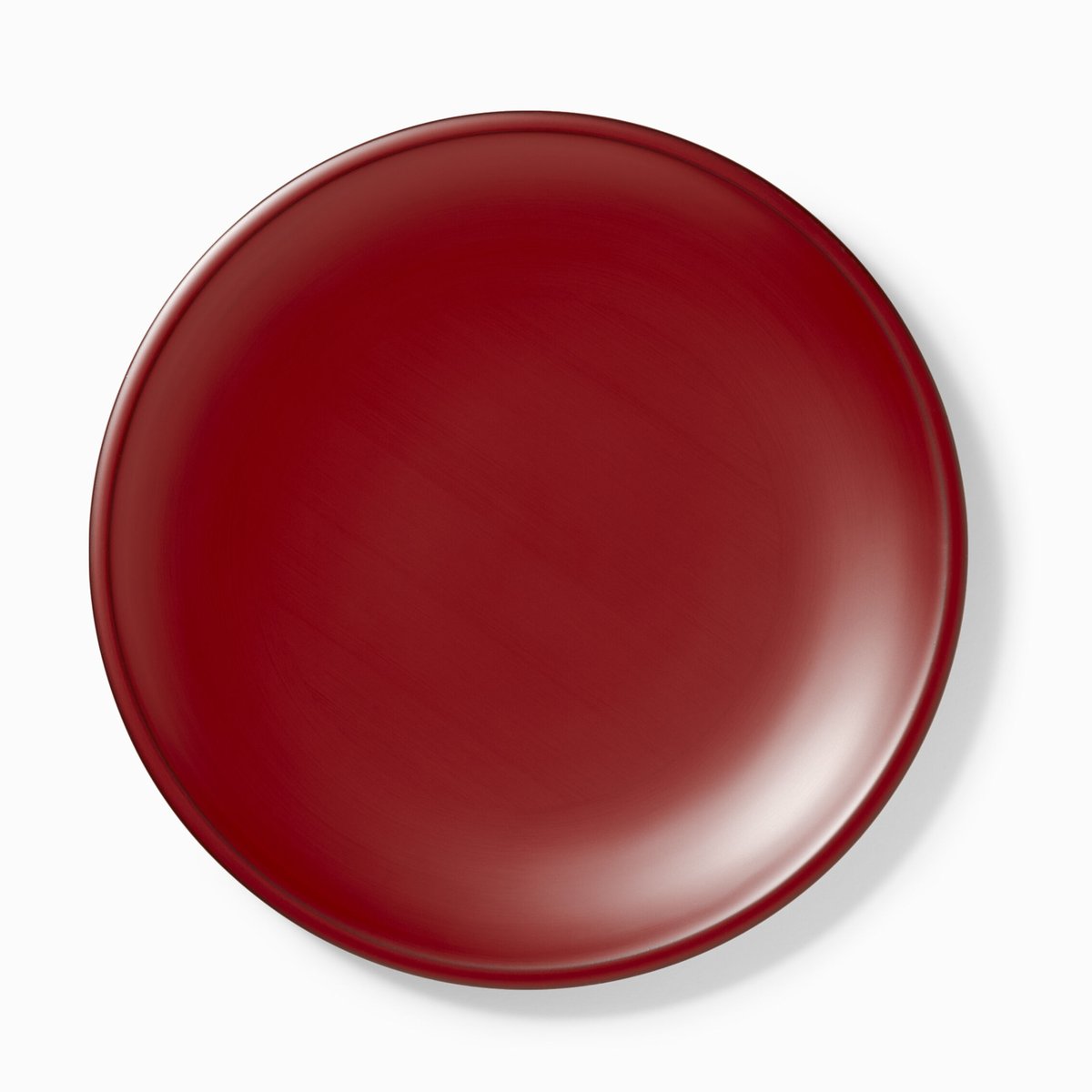 めぐる７寸平皿・花塗り・赤／黒 | 漆器「めぐる」オンラインストア