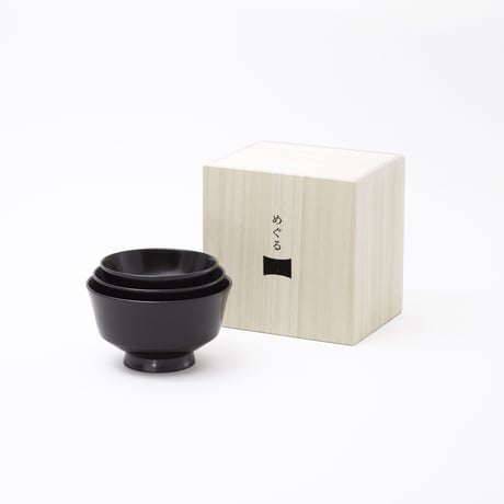 【オプション】水平・日月用の桐箱：三つ組用／単品用／夫婦用（水平・日月の器と一緒にご注文ください）