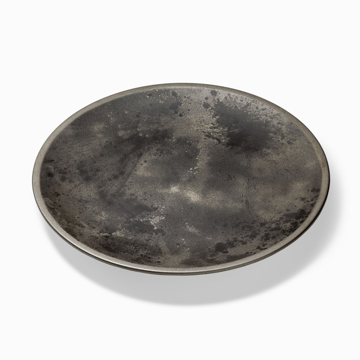 めぐる中皿（21cm）・四分一 -満月- | 漆器「めぐる／めぶく