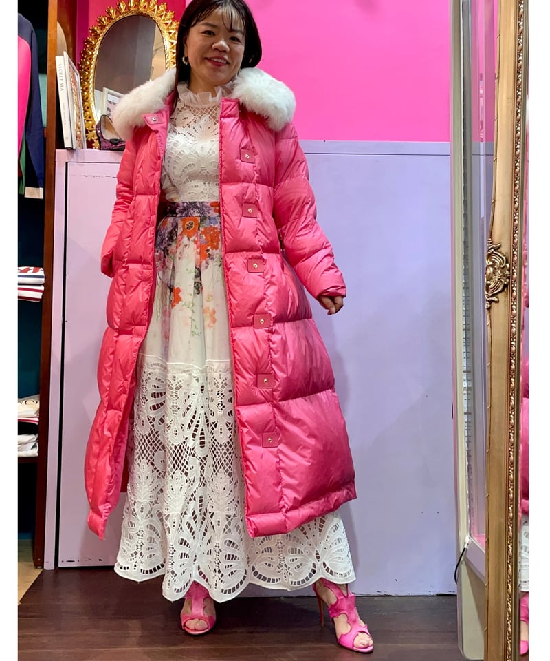 希少美品✨GUESS✨フーディダウンジャケット✨ピンクリアルファー✨スパンコール Guess | Jackets & Coats | Beautiful Guess Pink Faux Fur