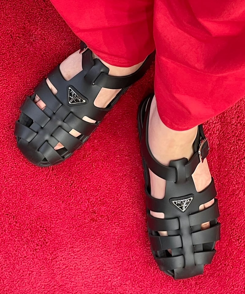 室内試着のみ PRADA モノリス ダービー ラバーソール ままならなく 
