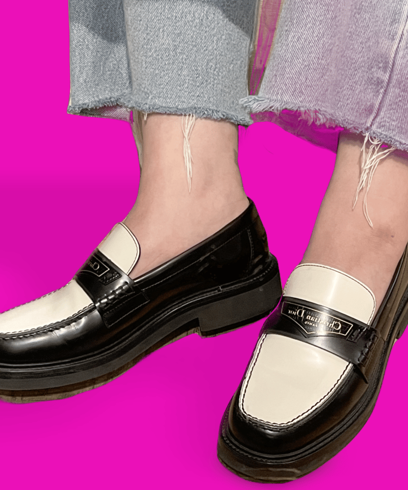 DIOR タッセルローファー　ディオール　41 17 HDI DIOR | Dior Boy プラットフォーム ローファー カナージュ ツイード