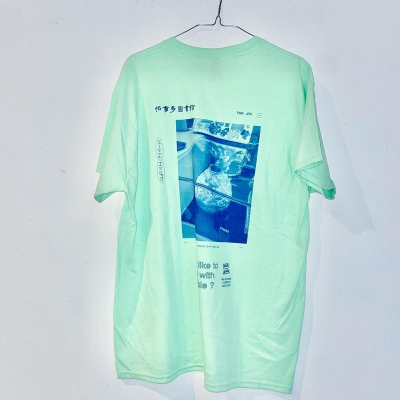 PARSTORE】x【LIVERARY】 S/S TEE ( MINT GREEN ) | ...