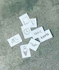 平山昌尚（HIMAA）×  LIVERARY  "Extra" Sticker Set(8枚入り)
