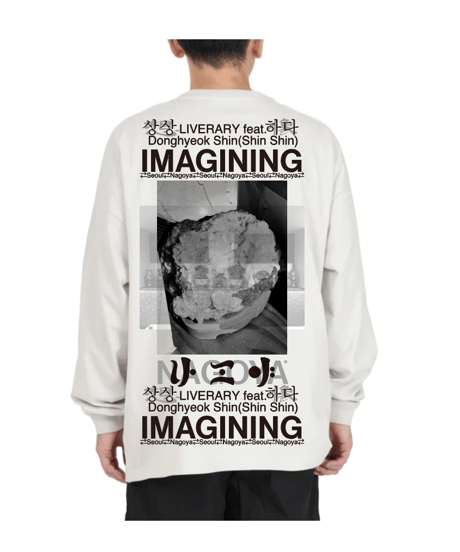 "IMAGINING"想像 상상하다  L/S TEE（１０）