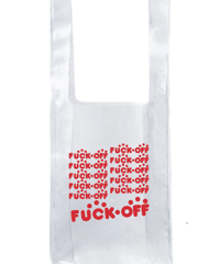 ”FUCK OFF”ビニールバッグ