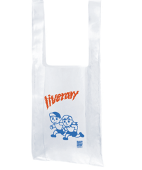 NEW LIVERARY ビニールバッグ（ORANGE /BLUE）