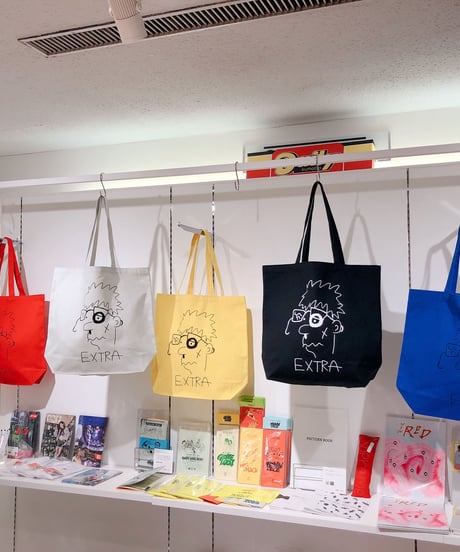 加賀美健  × LIVERARY  "EXTRA" 5 Colors Tote  Bag